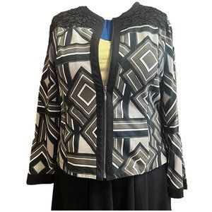 Plus Size Chicos Zippered Front Unlined Jacket- Chico Size 3 or XL